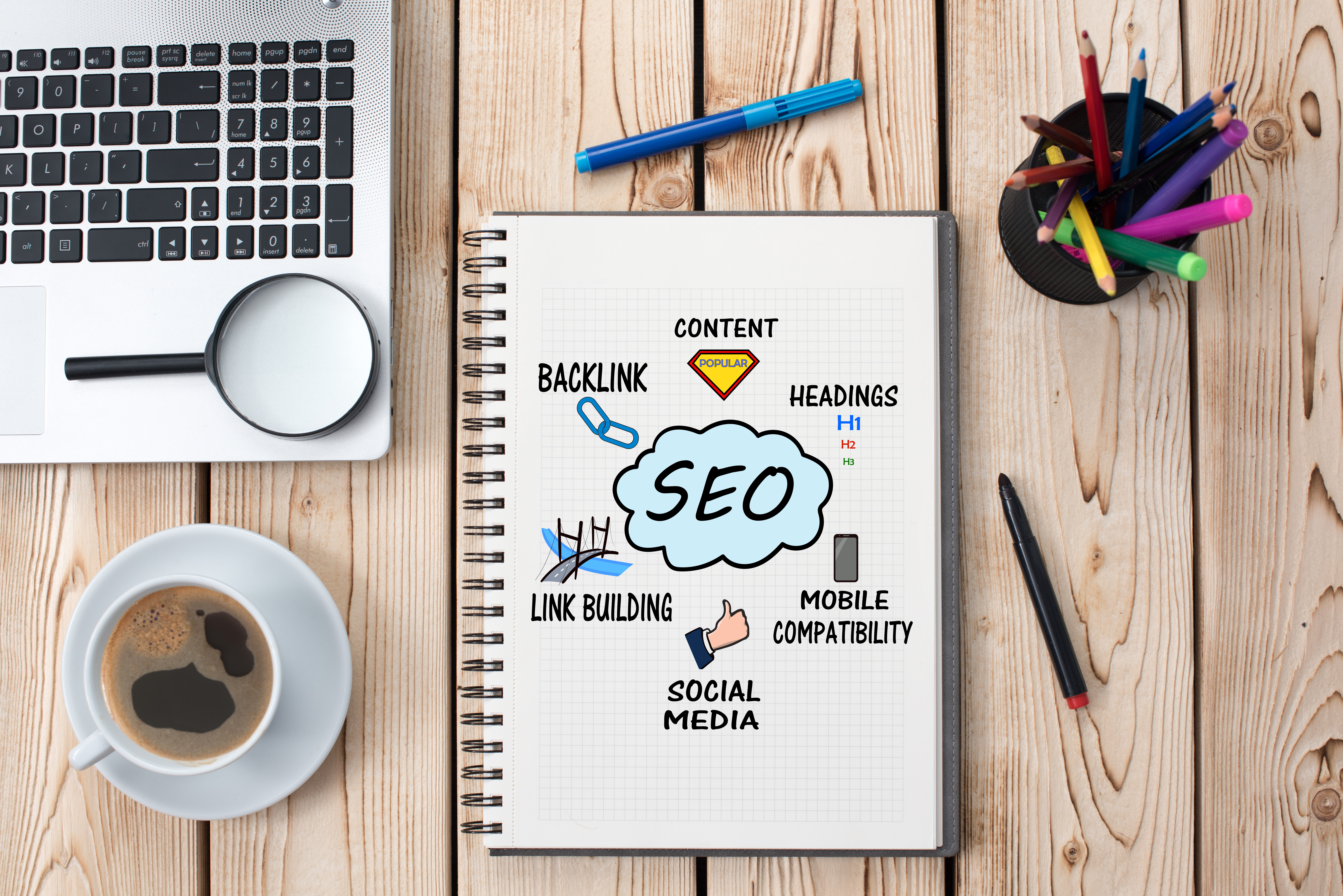 Search Engine Optimization Notepad